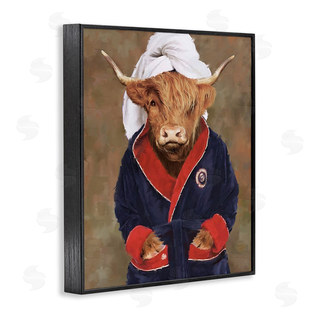 PSL Art Cow in Bathroom Robe