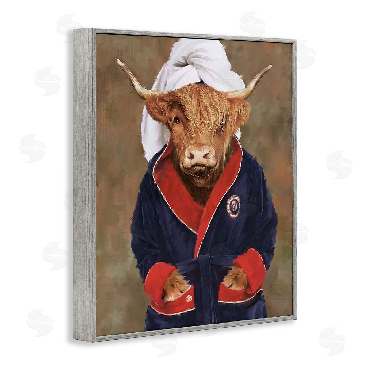 PSL Art Cow in Bathroom Robe