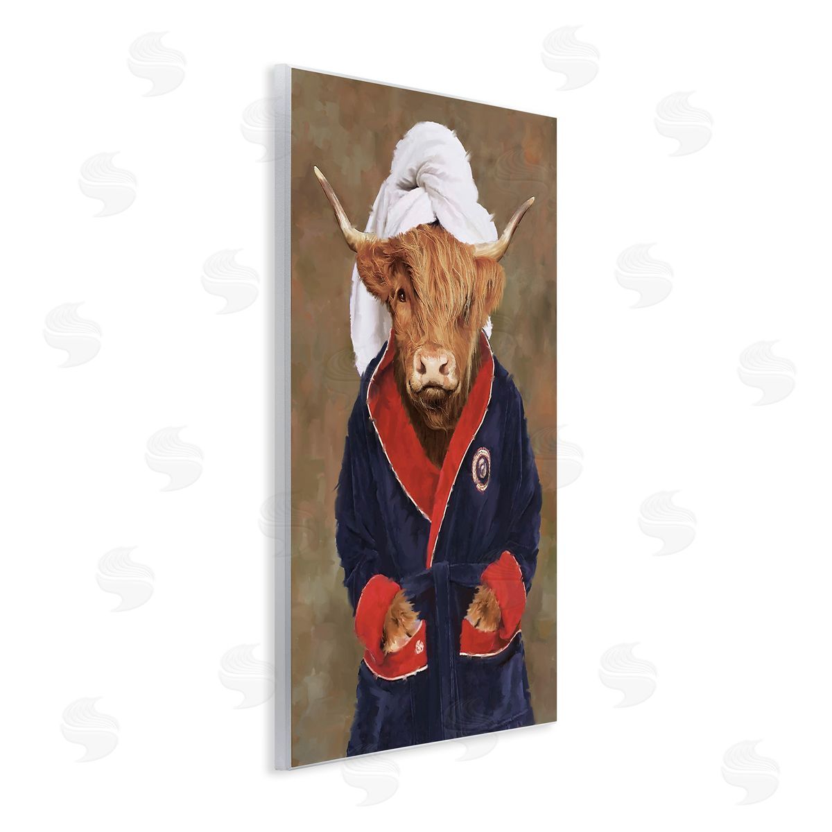 PSL Art Cow in Bathroom Robe