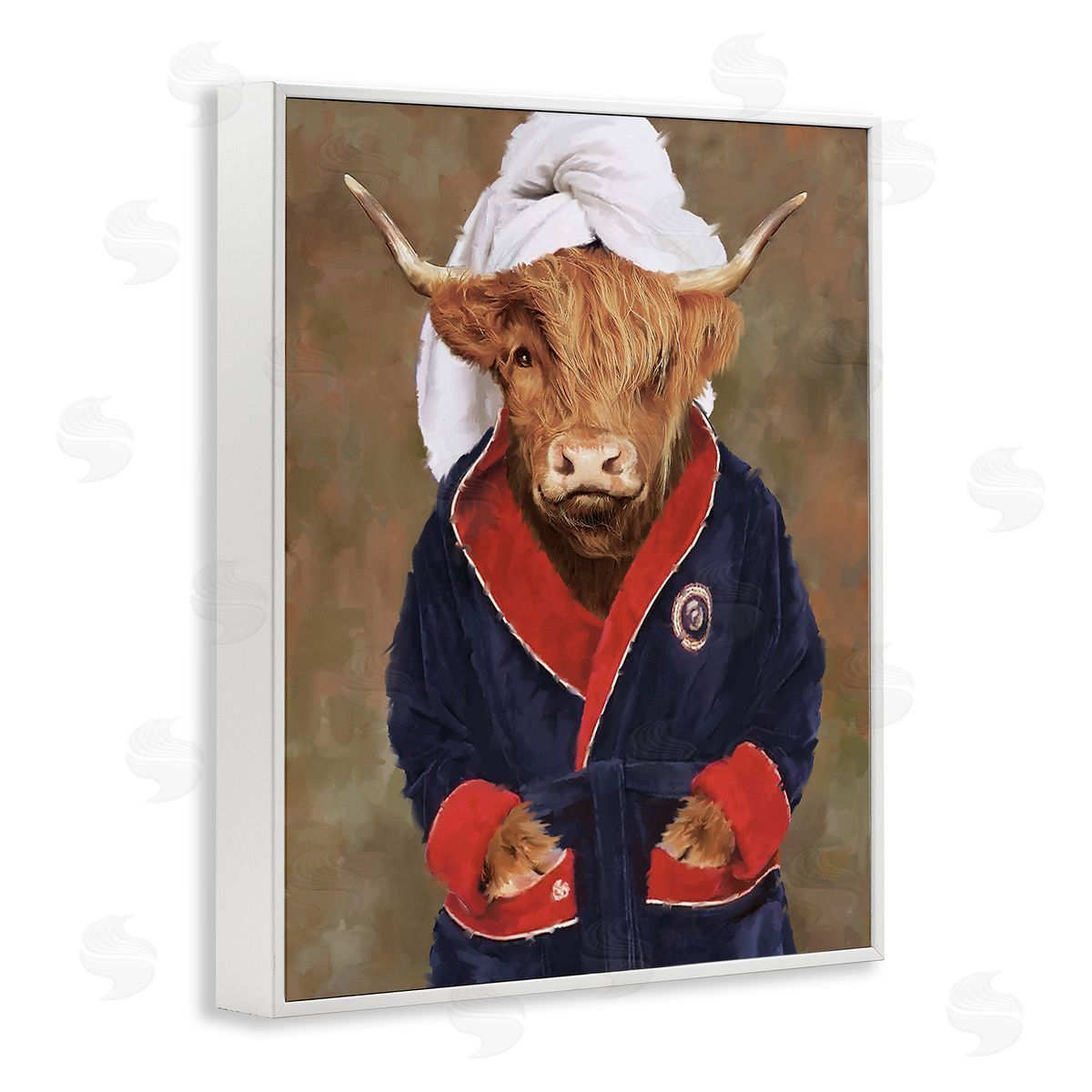 PSL Art Cow in Bathroom Robe