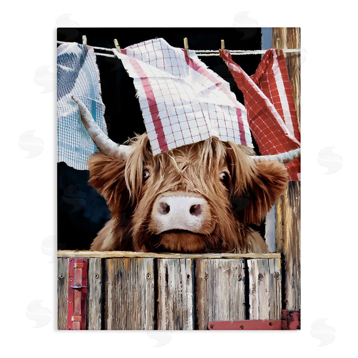 PSL Art Cattle & Hanging Laundry