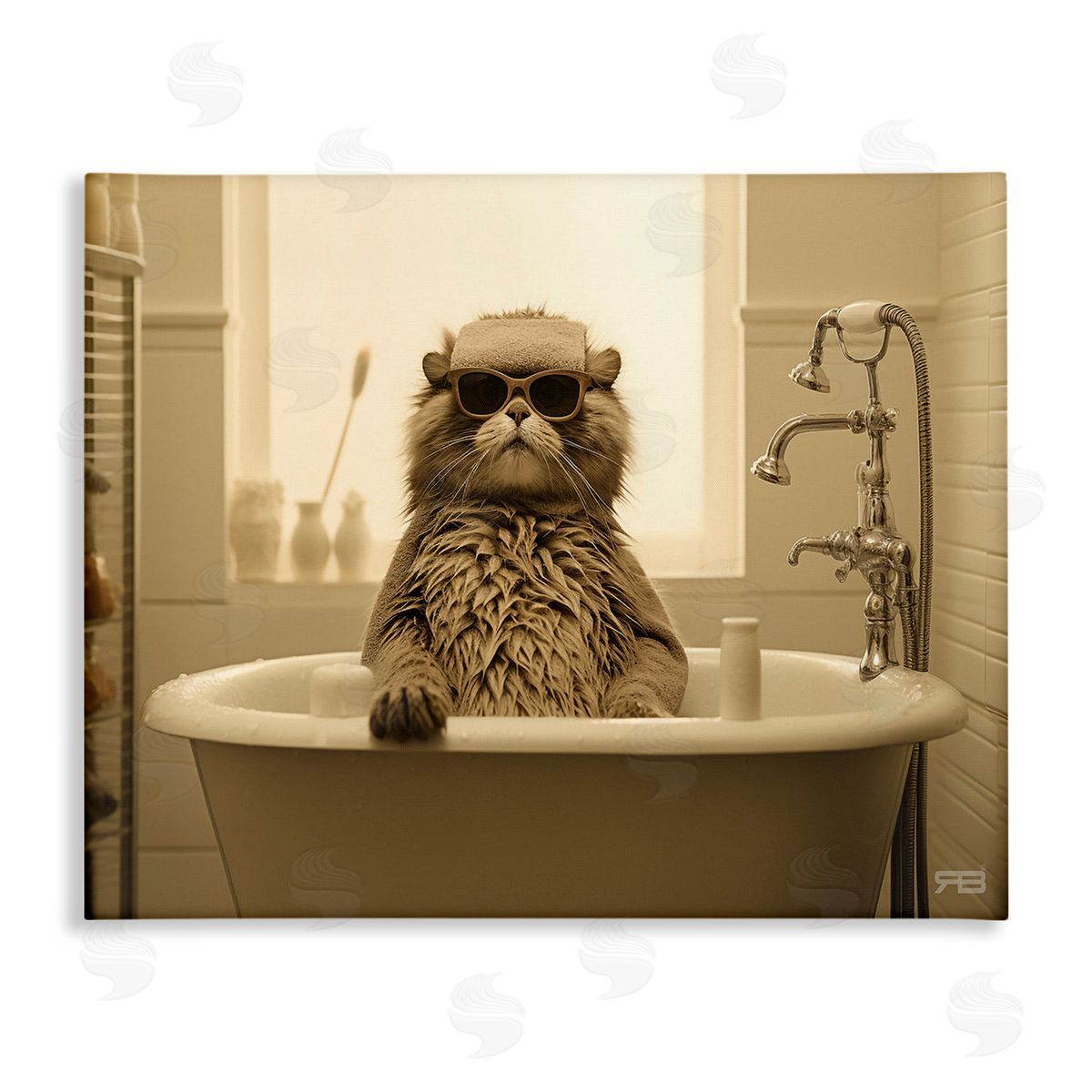 RB Cool Cat in Bathtub