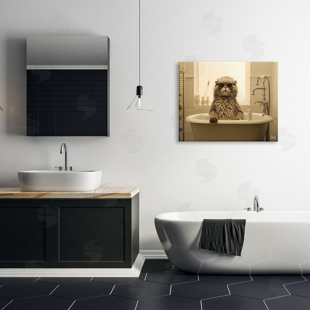 RB Cool Cat in Bathtub