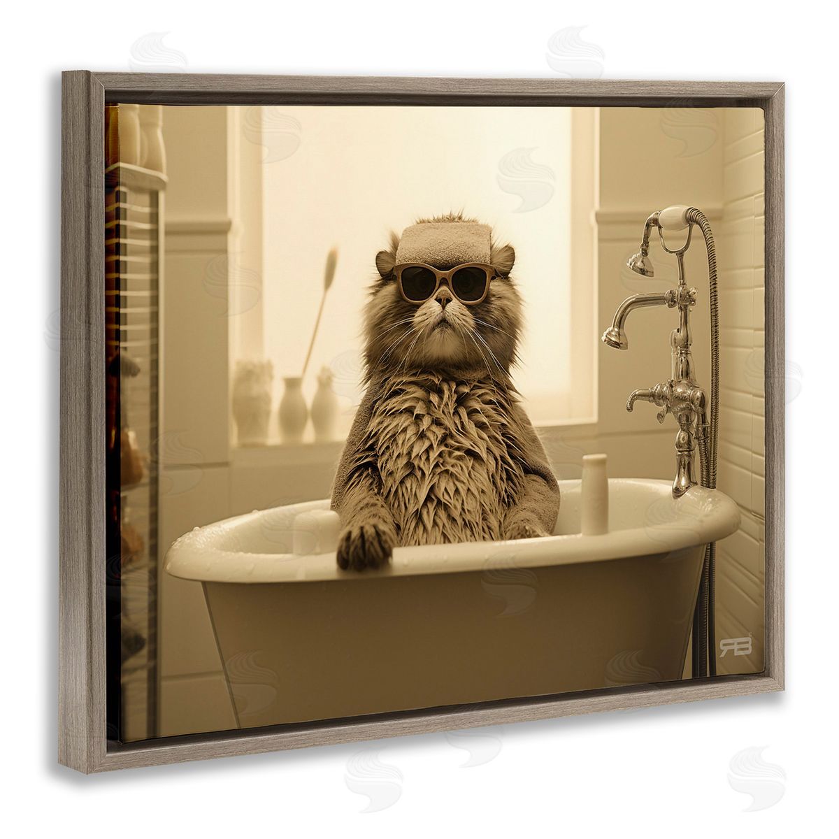 RB Cool Cat in Bathtub