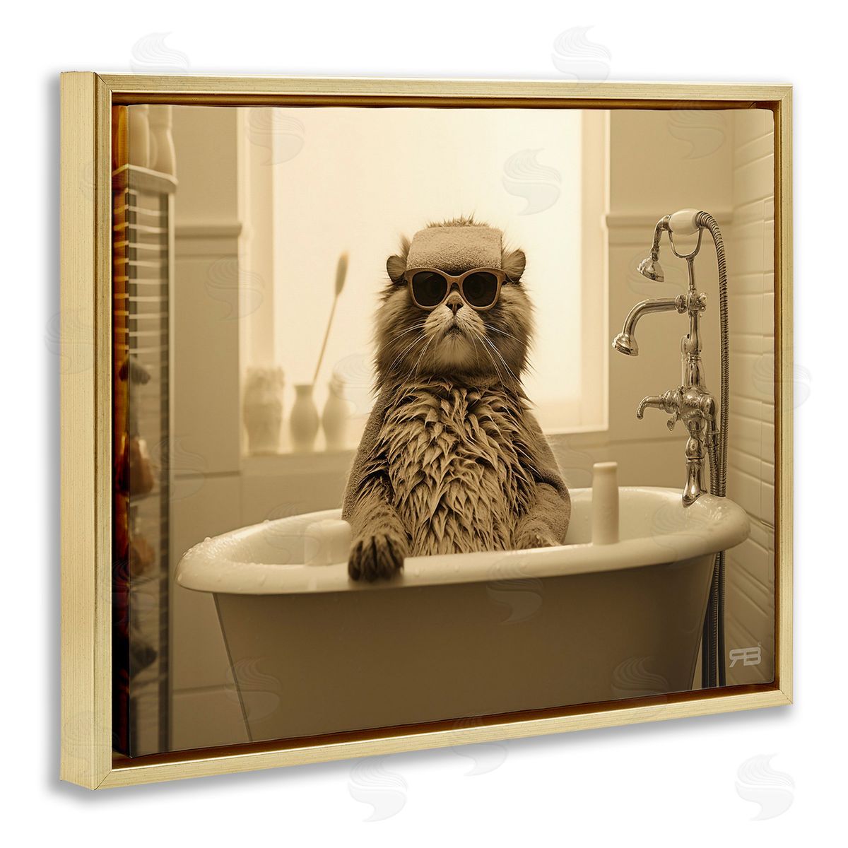 RB Cool Cat in Bathtub
