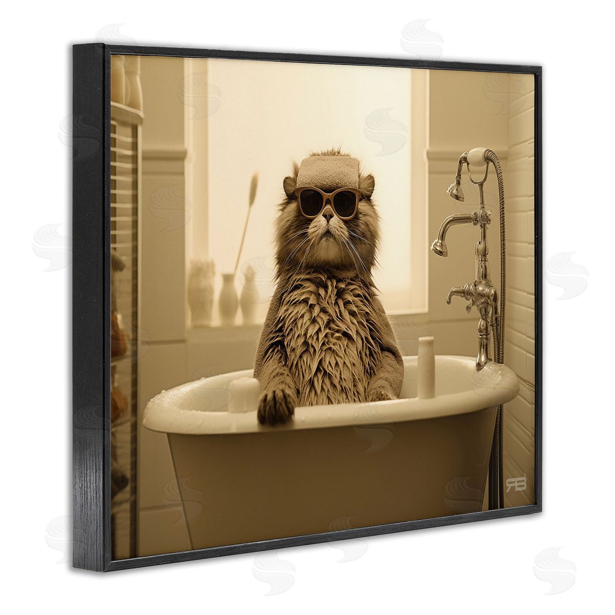 RB Cool Cat in Bathtub