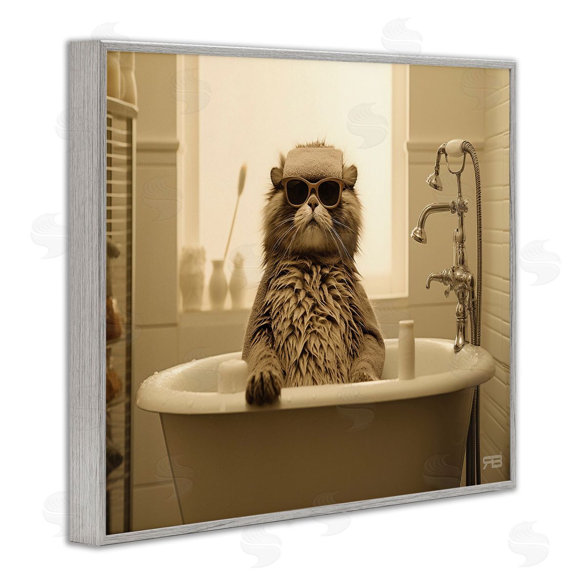 RB Cool Cat in Bathtub