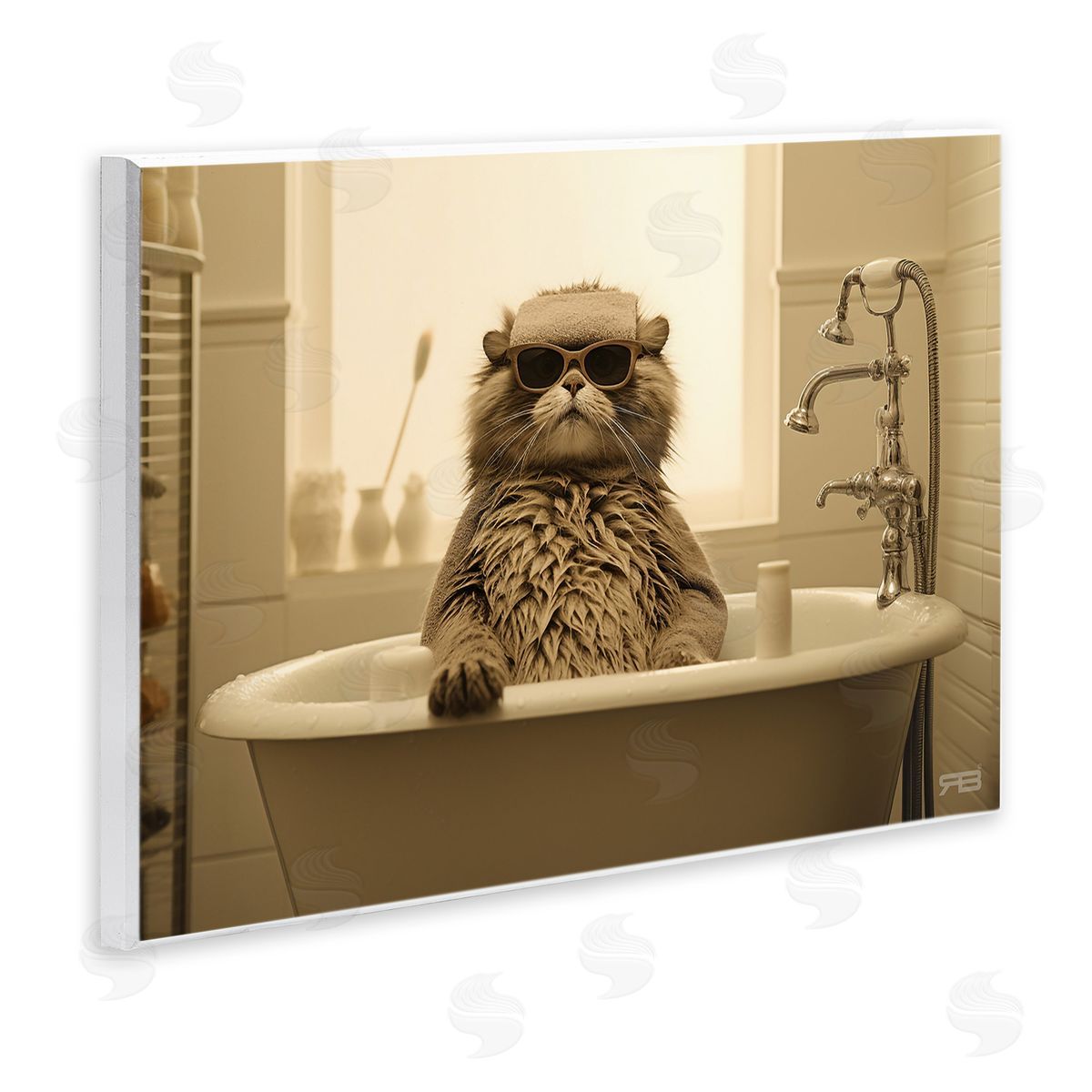 RB Cool Cat in Bathtub