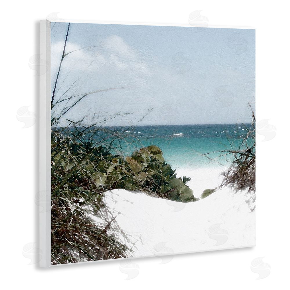 Noah Bay Clear Beach Scenery Wooden Wall Plaque Art Print