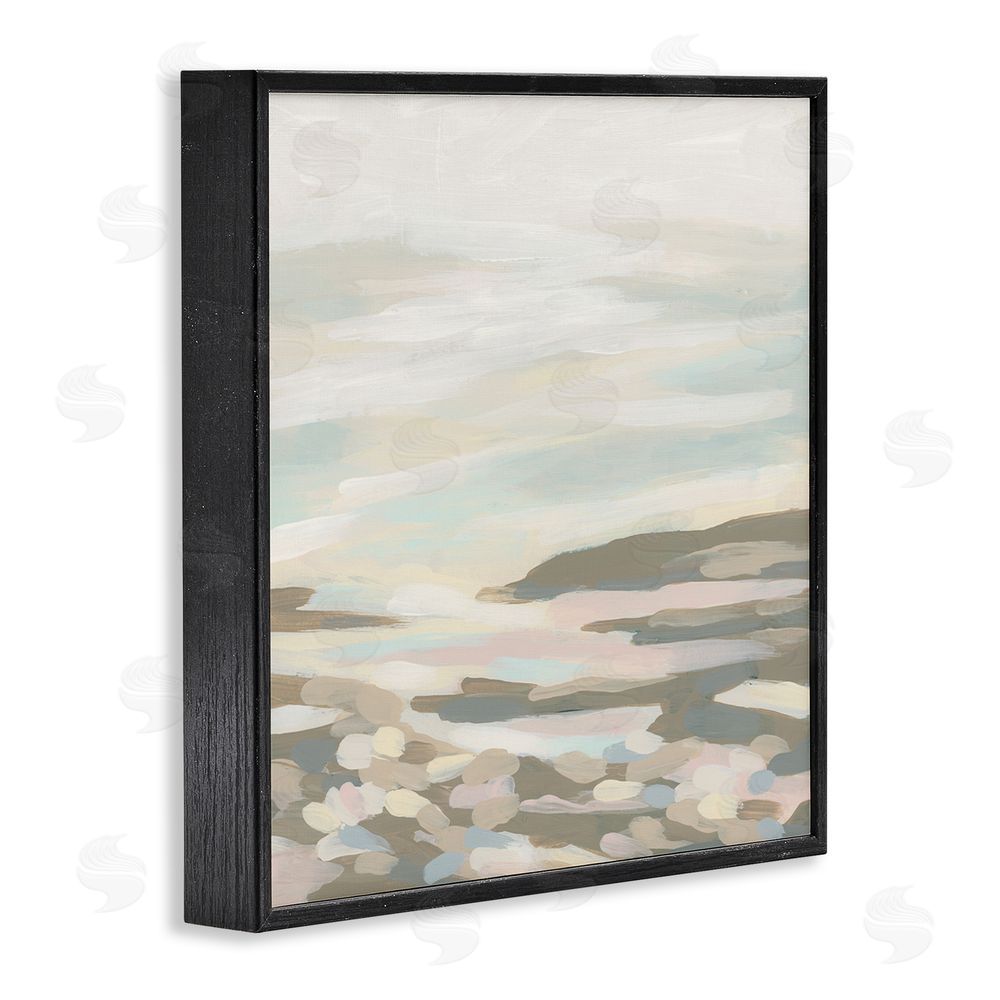 June Erica Vess Abstract Nautical Landscape Black Framed Glicee Wall Art Print