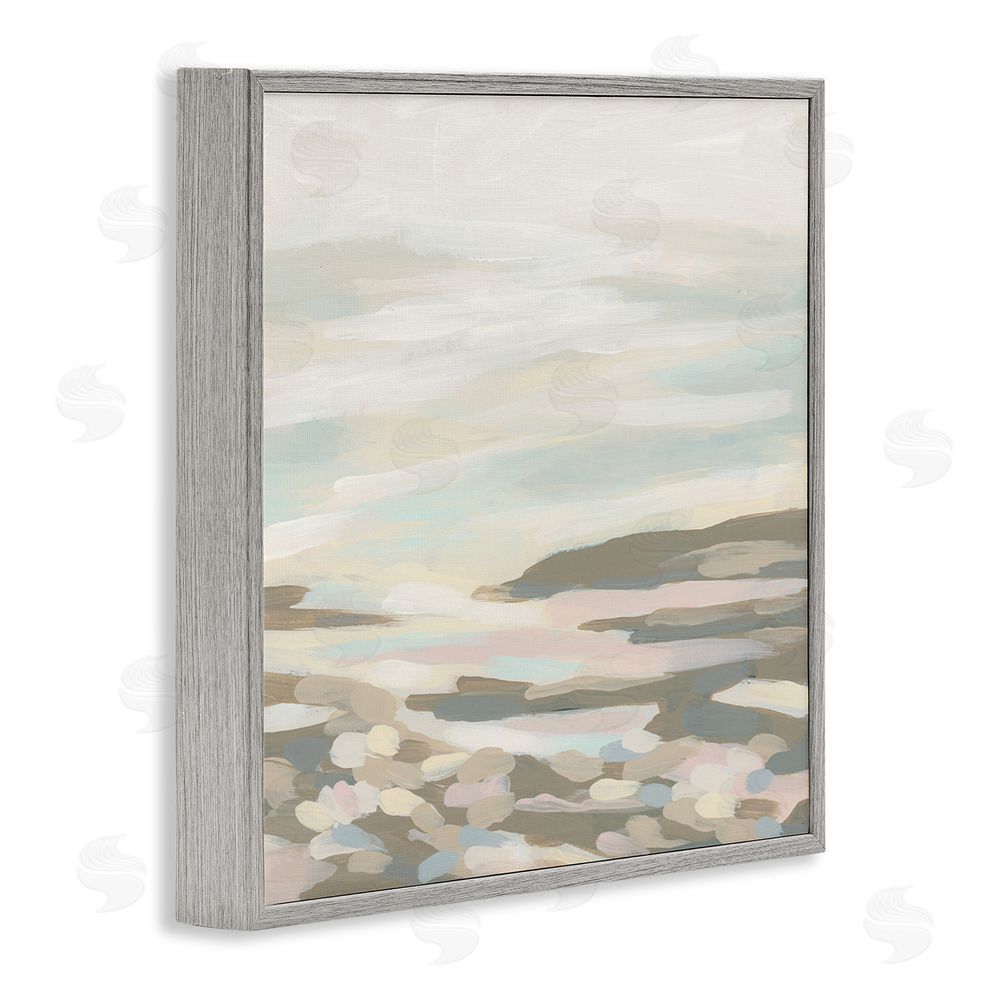 June Erica Vess Abstract Nautical Landscape Gray Framed Glicee Wall Art Print
