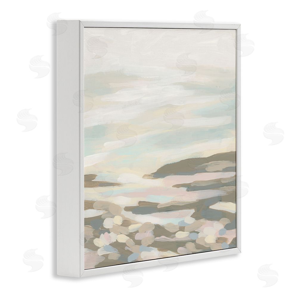 June Erica Vess Abstract Nautical Landscape White Framed Glicee Wall Art Print