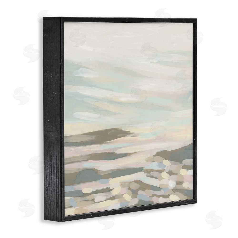 June Erica Vess Abstract Pastel Landscape Black Framed Glicee Wall Art Print