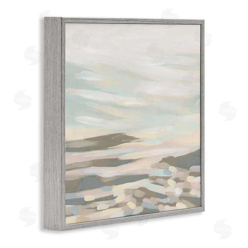June Erica Vess Abstract Pastel Landscape Gray Framed Glicee Wall Art Print