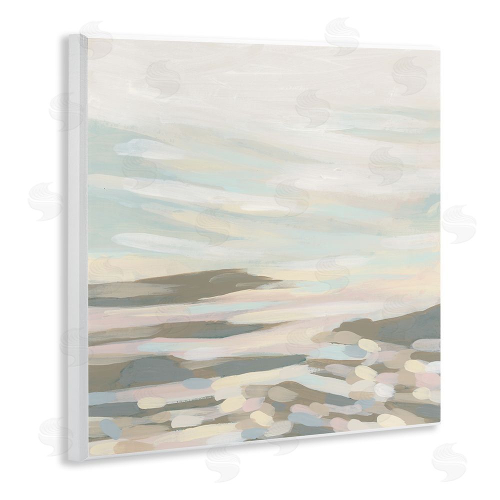 June Erica Vess Abstract Pastel Landscape Wooden Wall Plaque Art Print