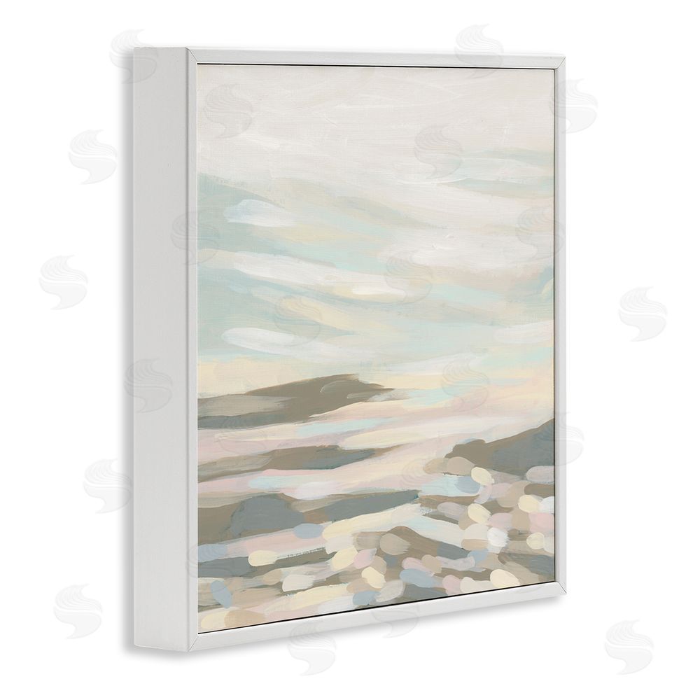 June Erica Vess Abstract Pastel Landscape White Framed Glicee Wall Art Print