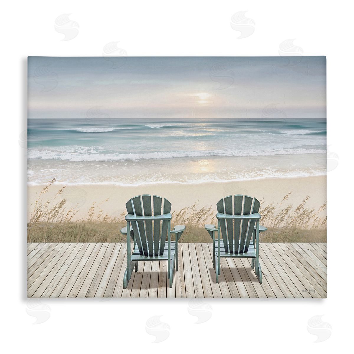 Amber Sterling Chairs with Beach Sunrise