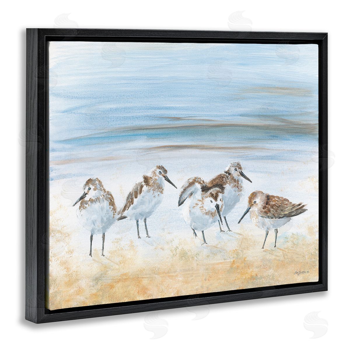 Pam Britton Summer Sandpipers on Shore