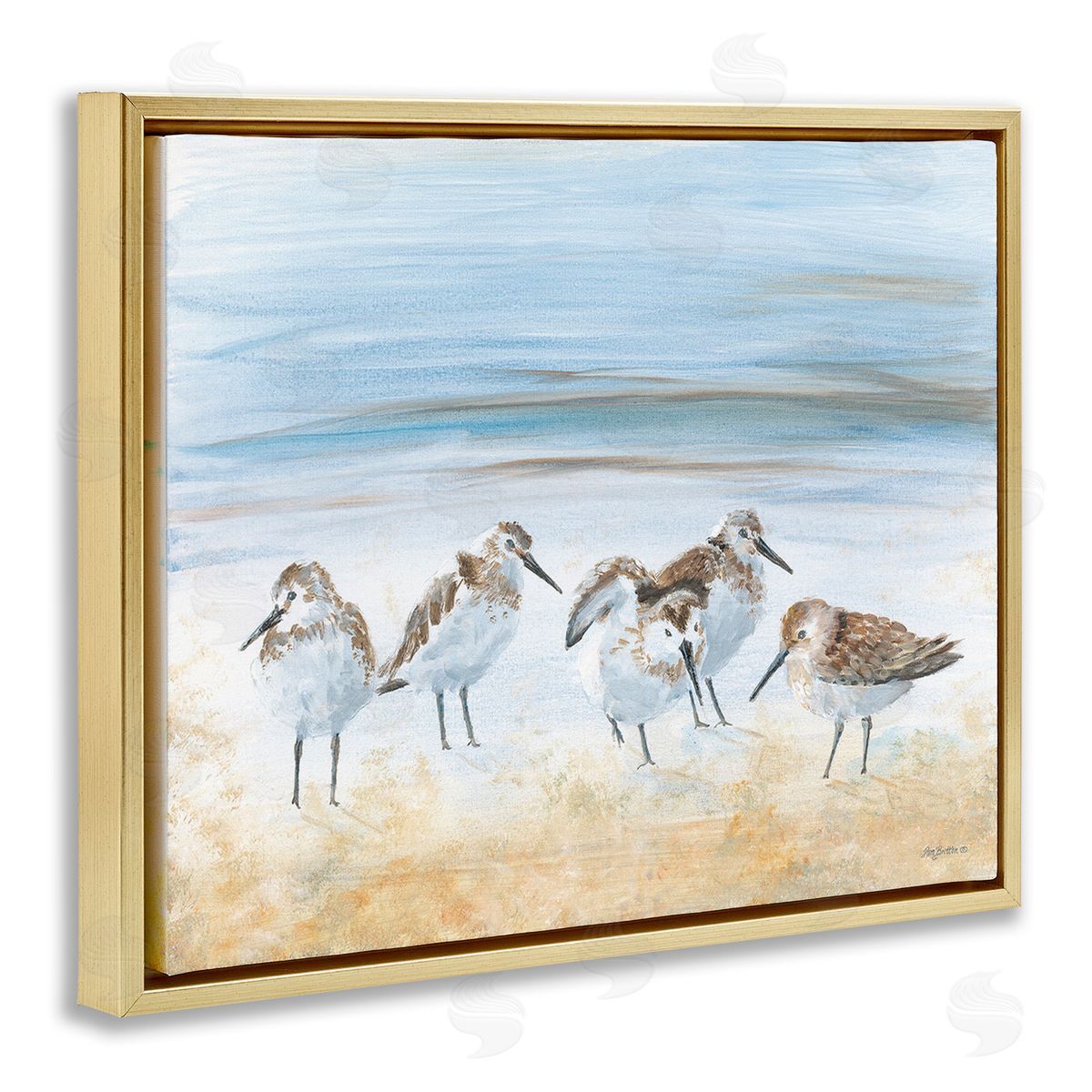 Pam Britton Summer Sandpipers on Shore