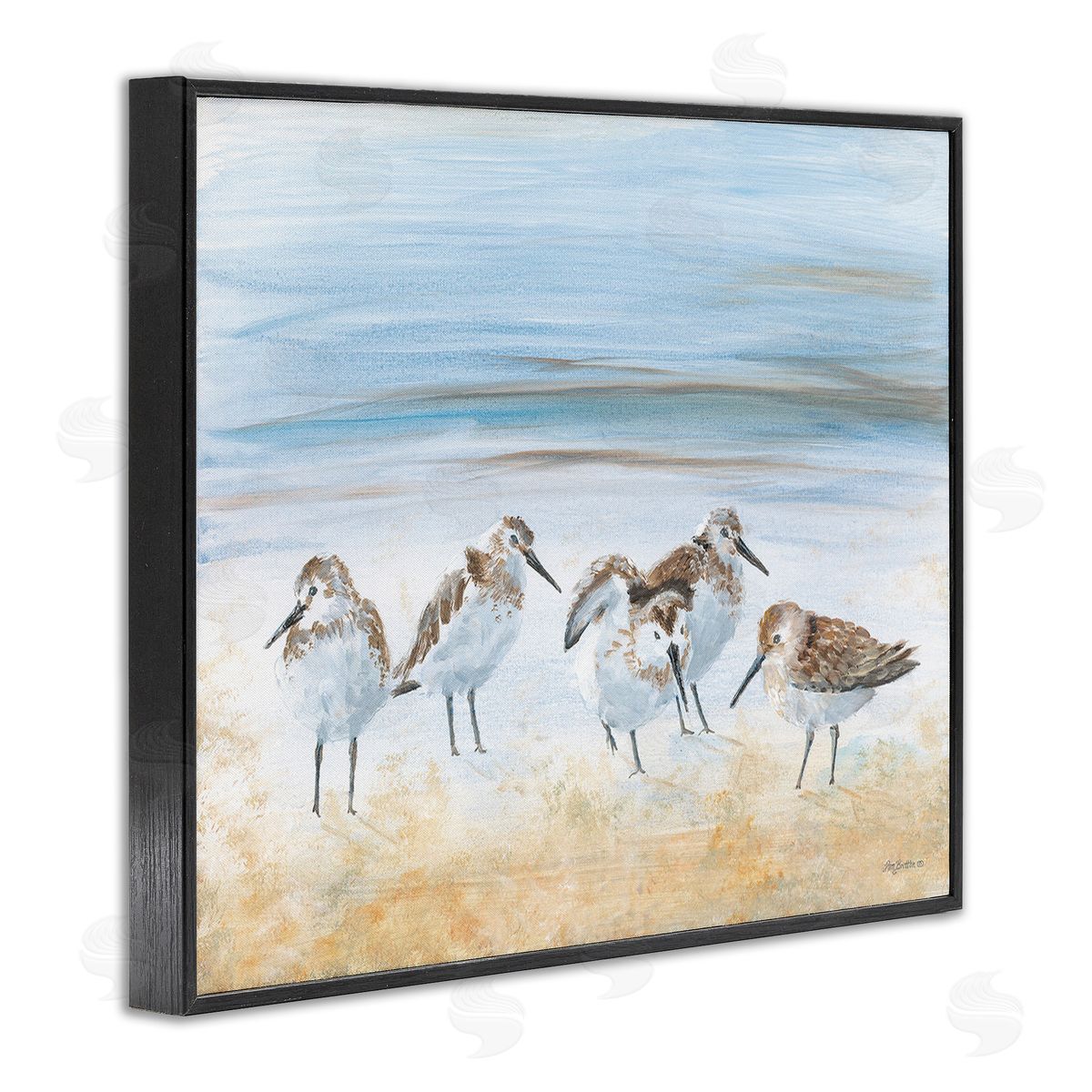 Pam Britton Summer Sandpipers on Shore