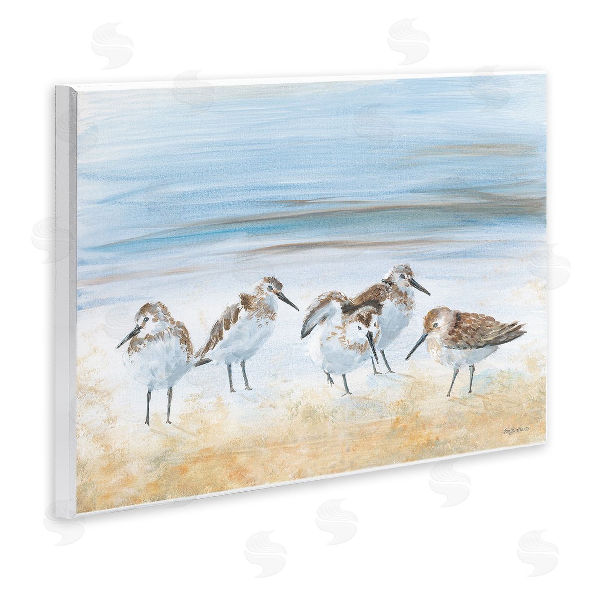 Pam Britton Summer Sandpipers on Shore