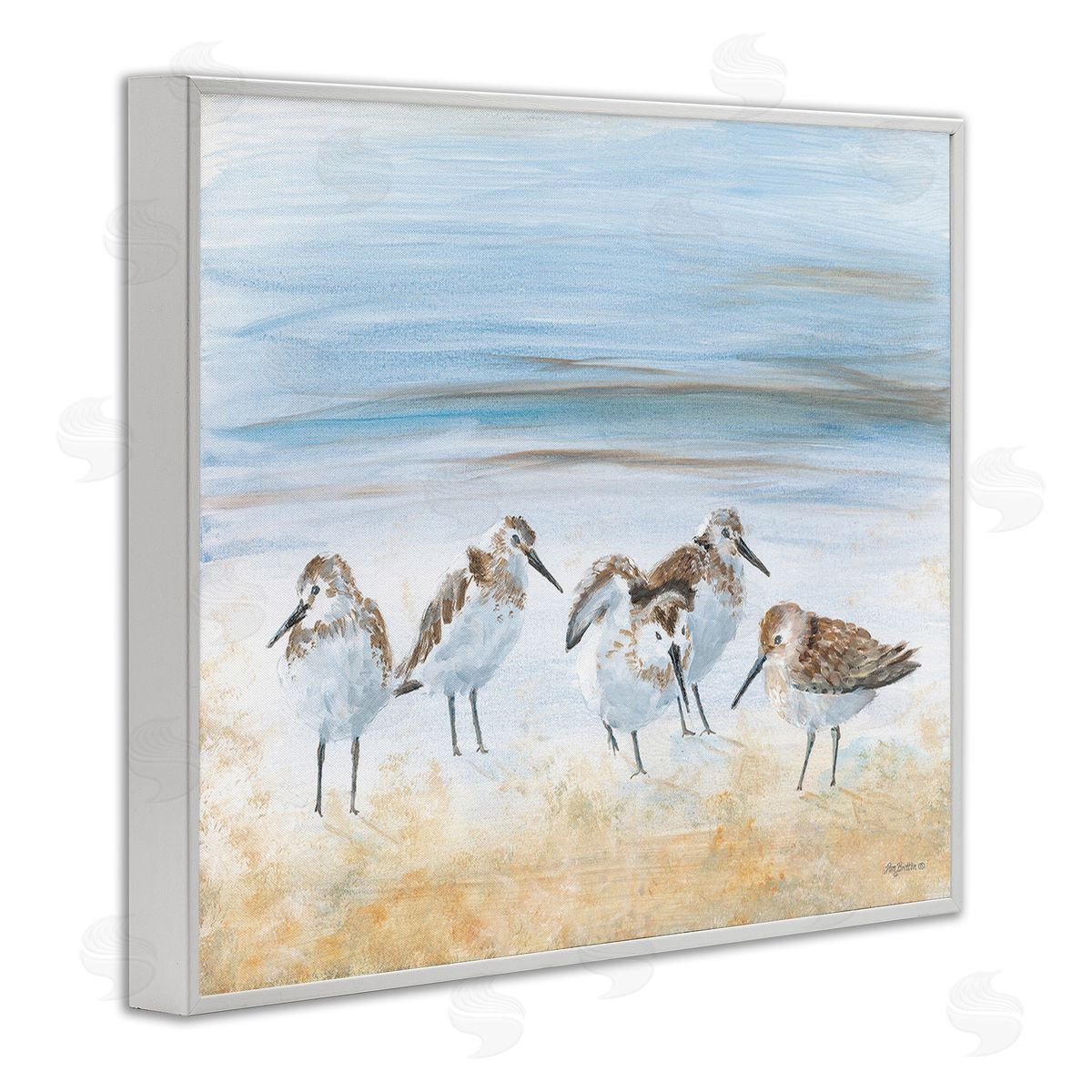 Pam Britton Summer Sandpipers on Shore