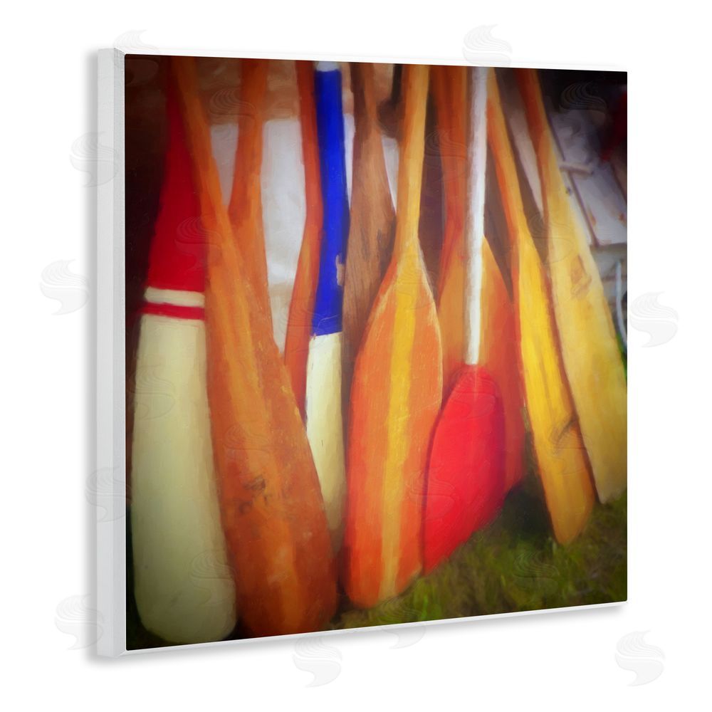 Graffitee Studios Nautical Boating Oars Wooden Wall Plaque Art Print