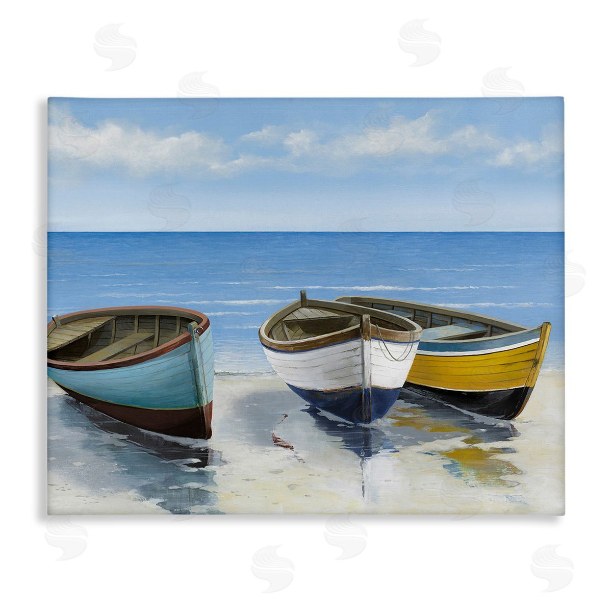 Max Maxx Coastal Rowboats on Shore