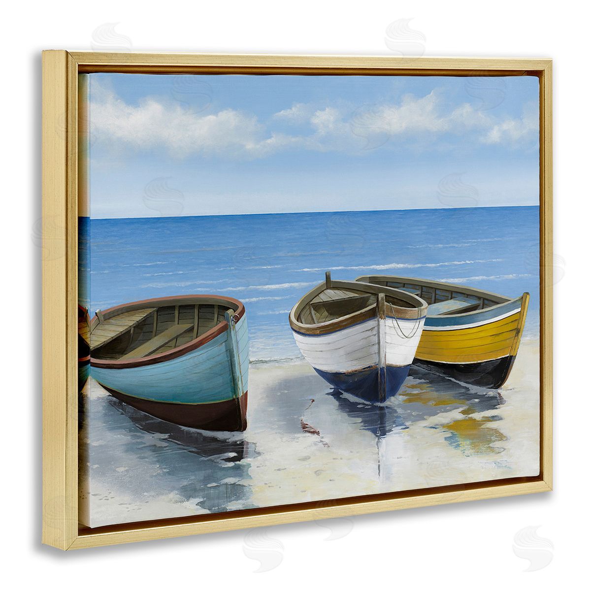 Max Maxx Coastal Rowboats on Shore