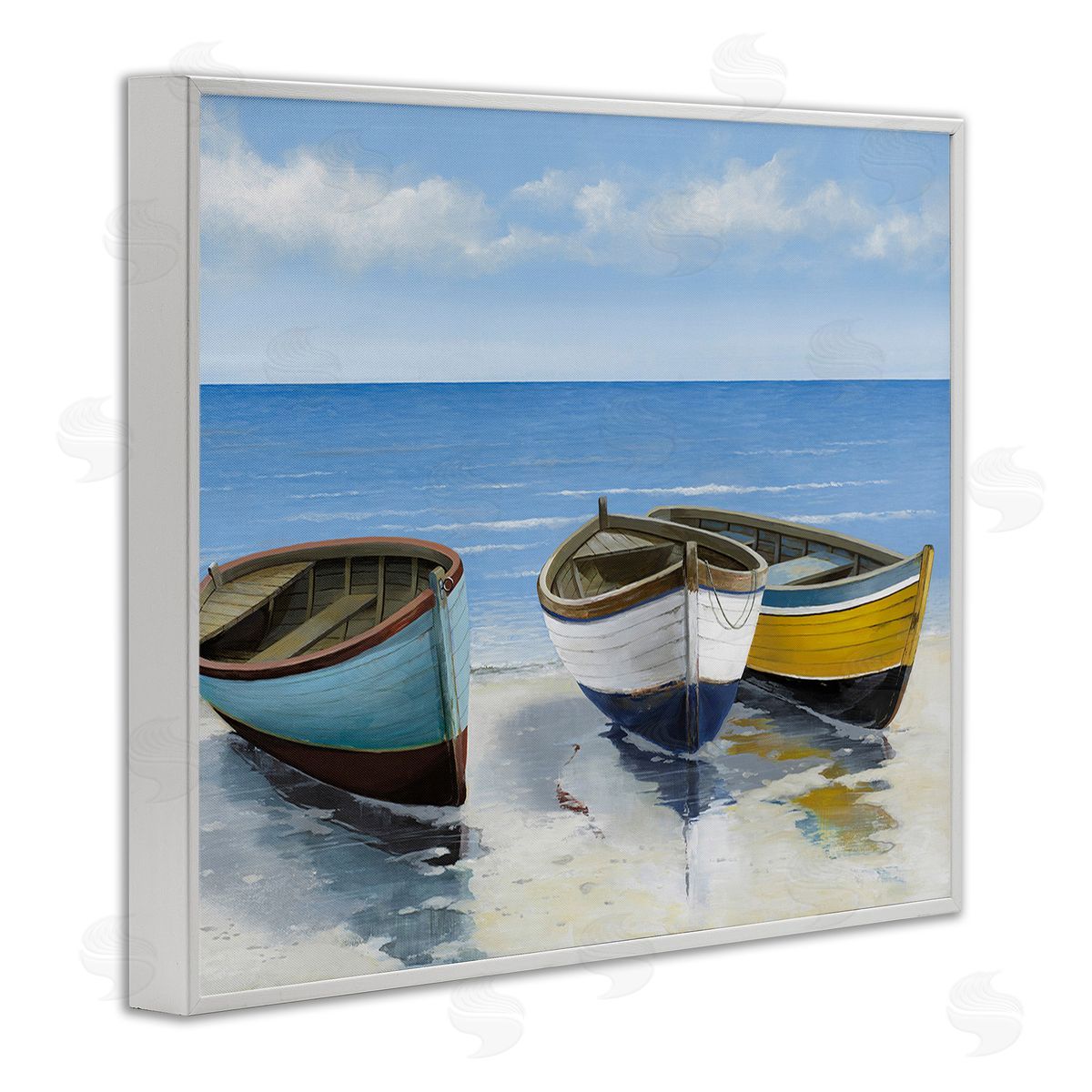 Max Maxx Coastal Rowboats on Shore