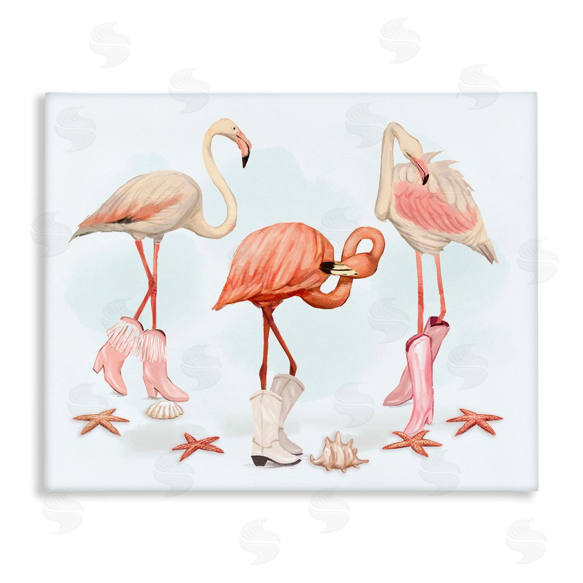 Ziwei Li Minimal Cowgirl Flamingos