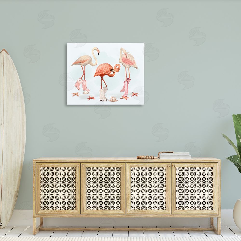 Ziwei Li Minimal Cowgirl Flamingos