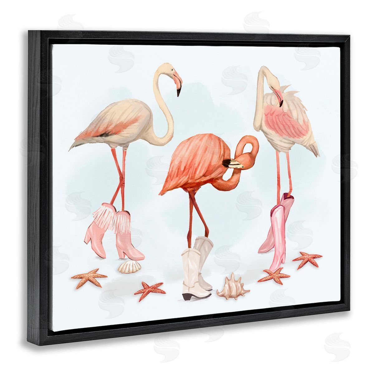 Ziwei Li Minimal Cowgirl Flamingos