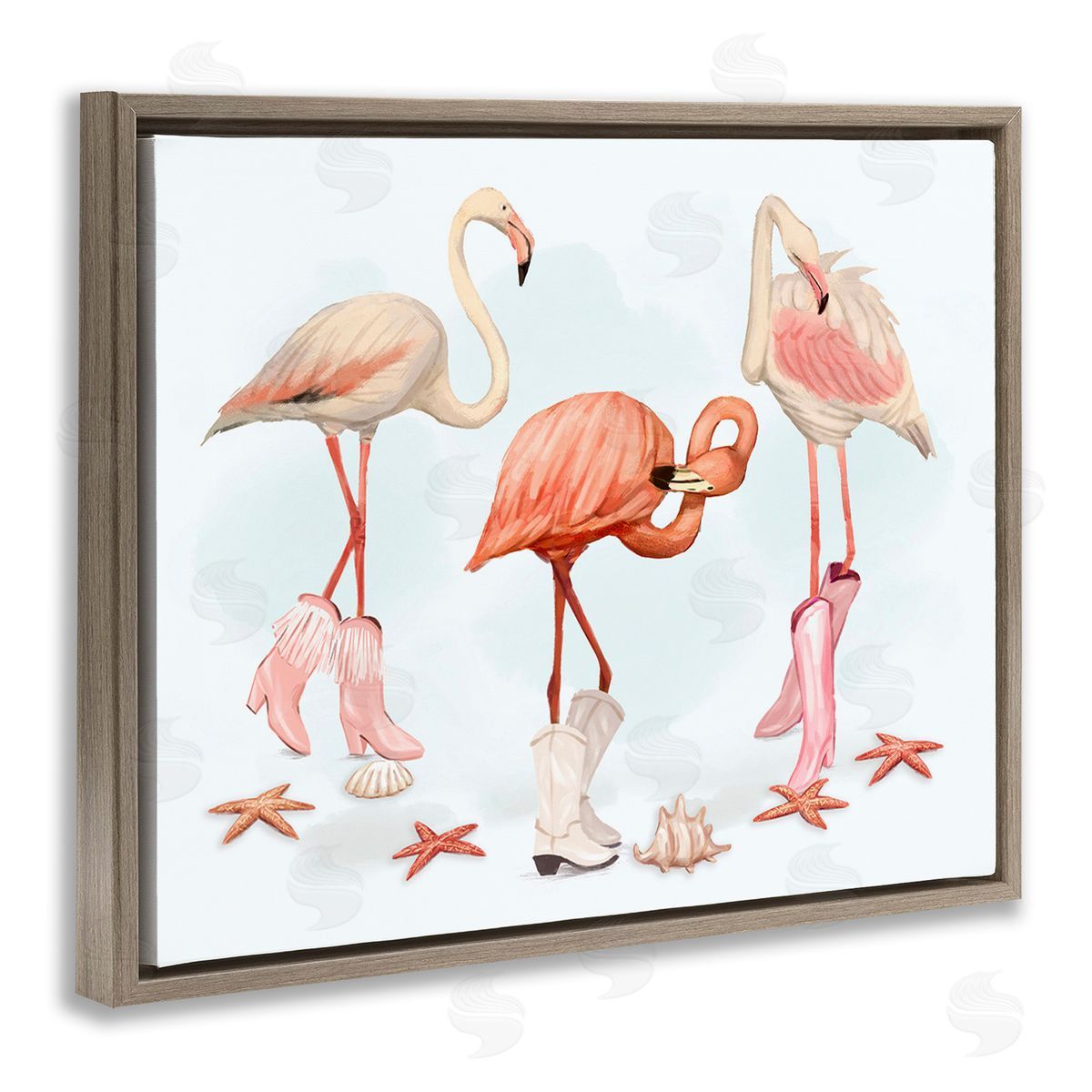Ziwei Li Minimal Cowgirl Flamingos