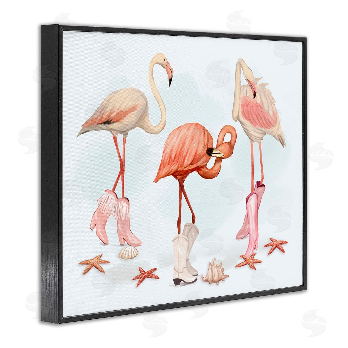 Ziwei Li Minimal Cowgirl Flamingos