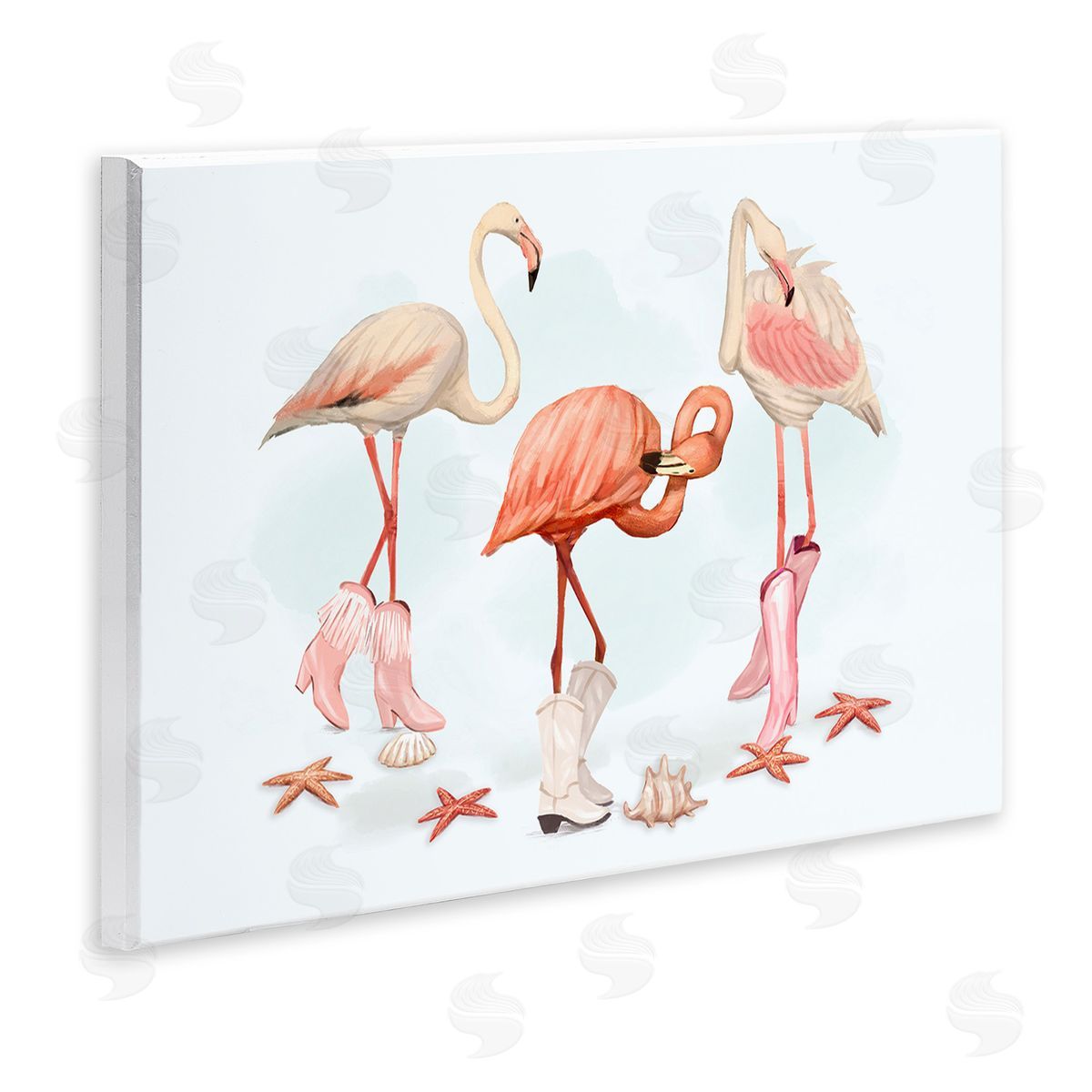 Ziwei Li Minimal Cowgirl Flamingos