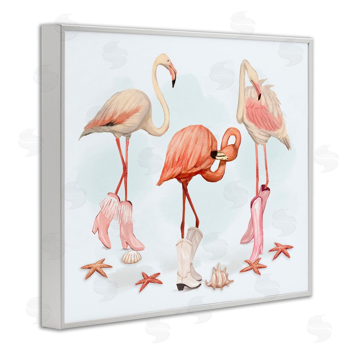 Ziwei Li Minimal Cowgirl Flamingos