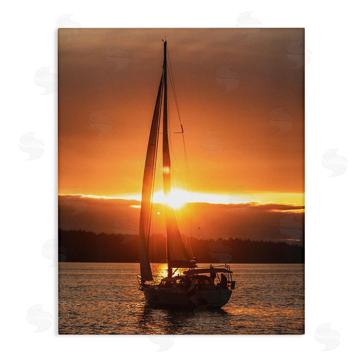Stupell Studio Sailboat at Sunset