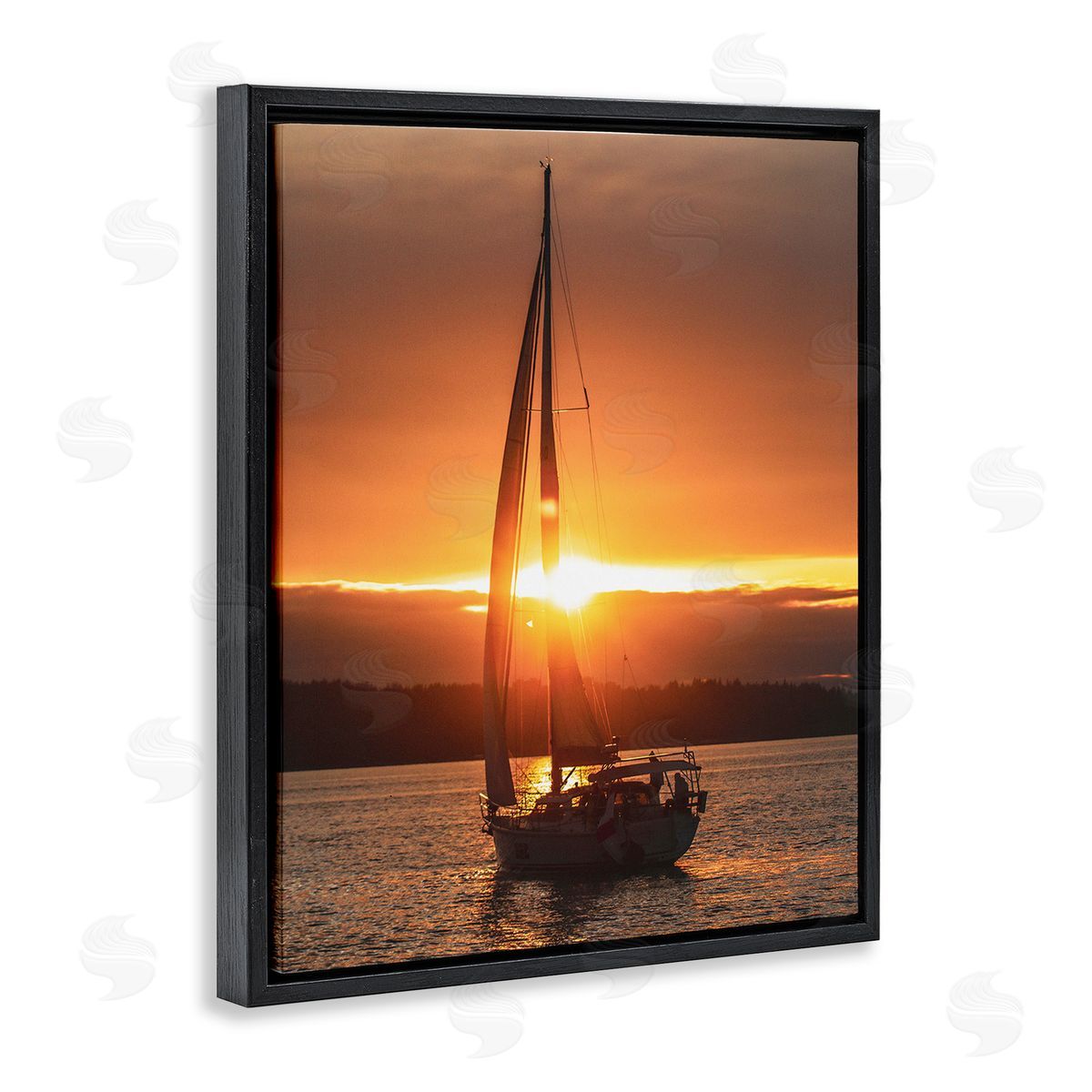 Stupell Studio Sailboat at Sunset