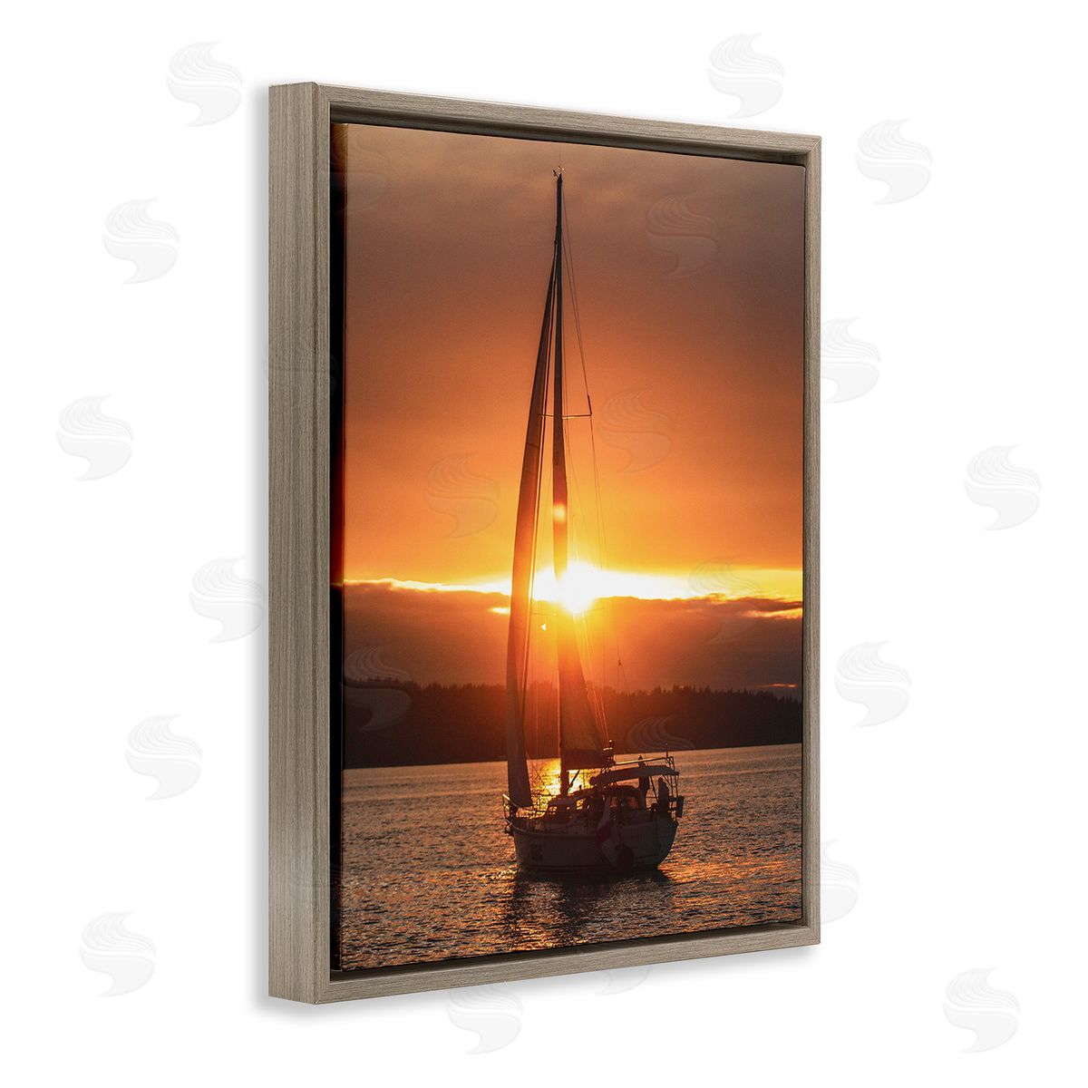 Stupell Studio Sailboat at Sunset