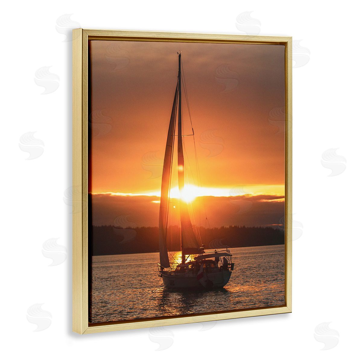 Stupell Studio Sailboat at Sunset
