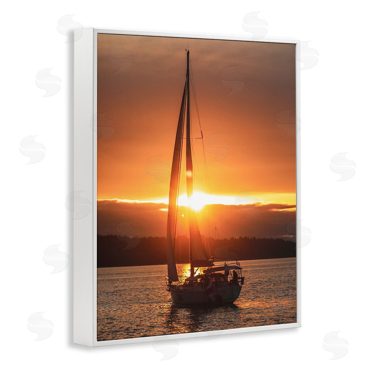 Stupell Studio Sailboat at Sunset