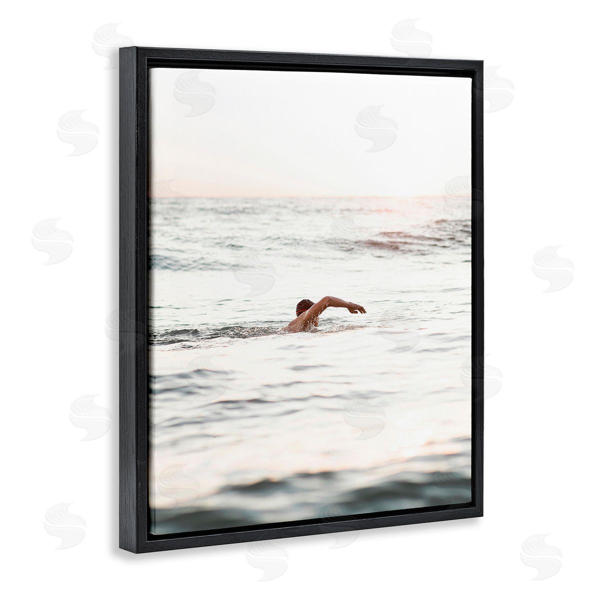 Stupell Studio Person Swimming in Sea