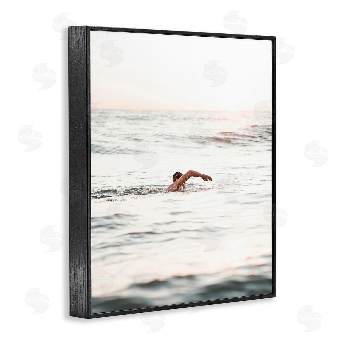 Stupell Studio Person Swimming in Sea