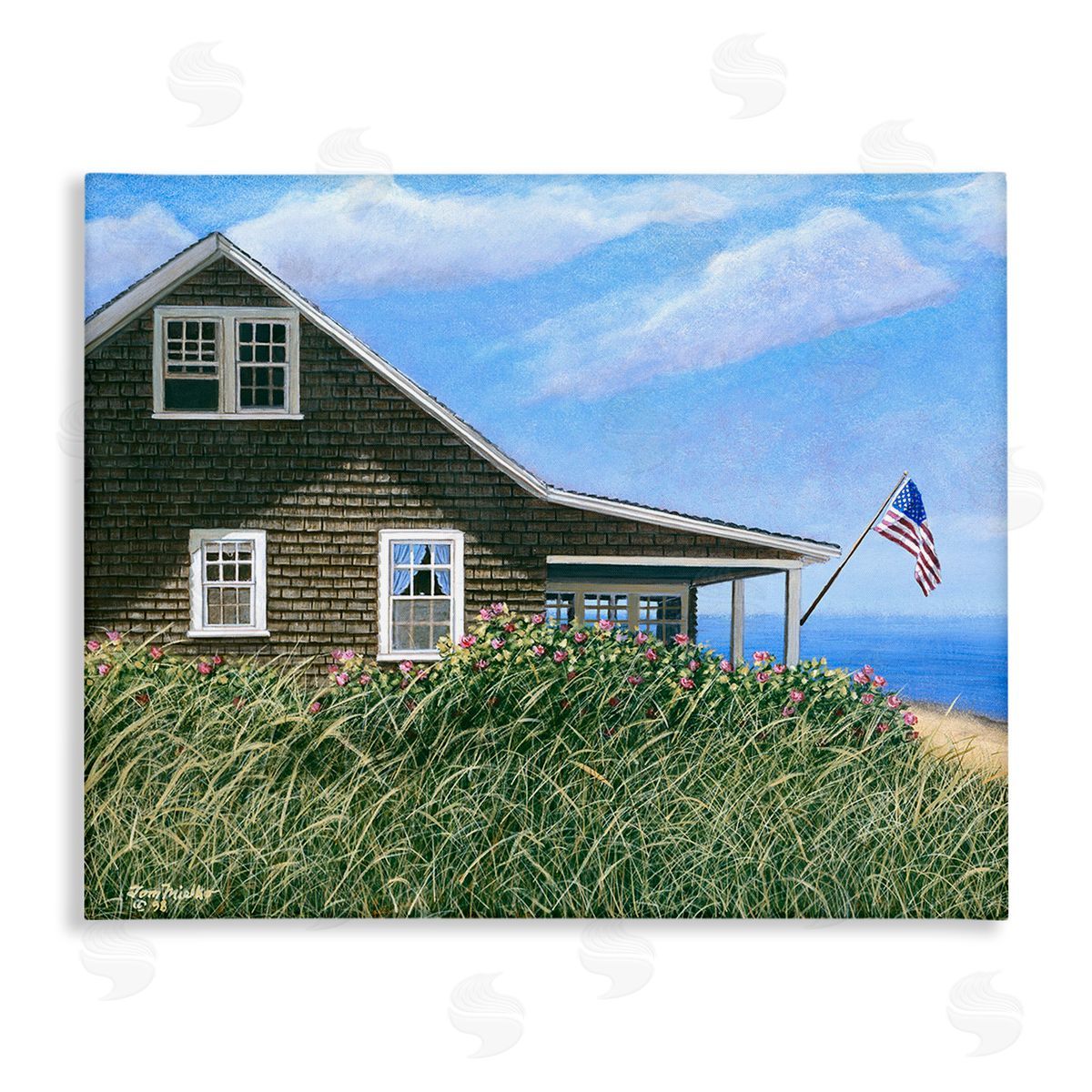 Tom Mielko Cape House with Flag