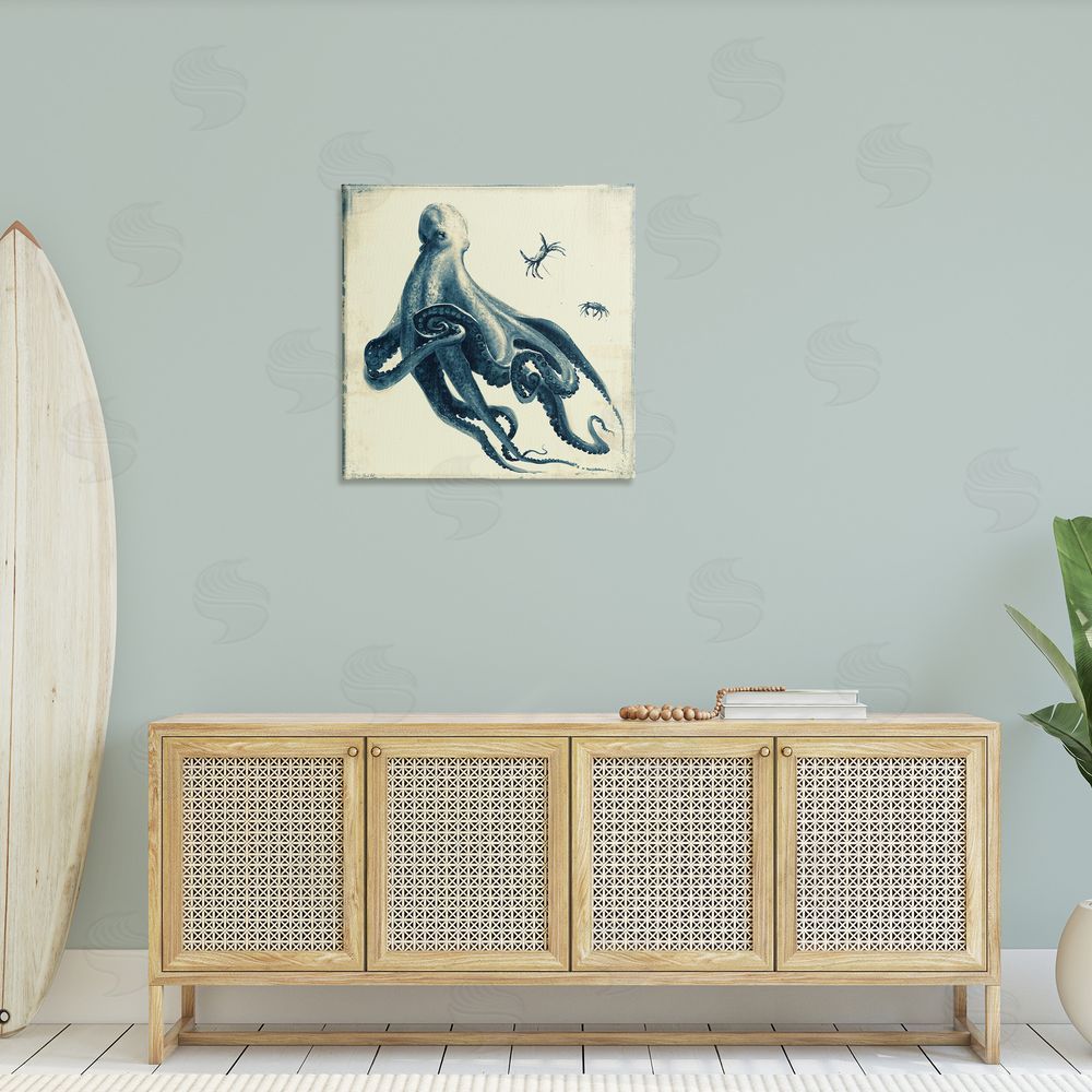 Vlad Mel Octopus & Sea Critters Canvas Wall Art in Room