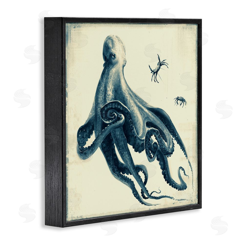 Vlad Mel Octopus & Sea Critters Black Framed Glicee Wall Art Print