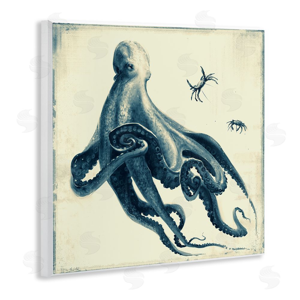 Vlad Mel Octopus & Sea Critters Wooden Wall Plaque Art Print