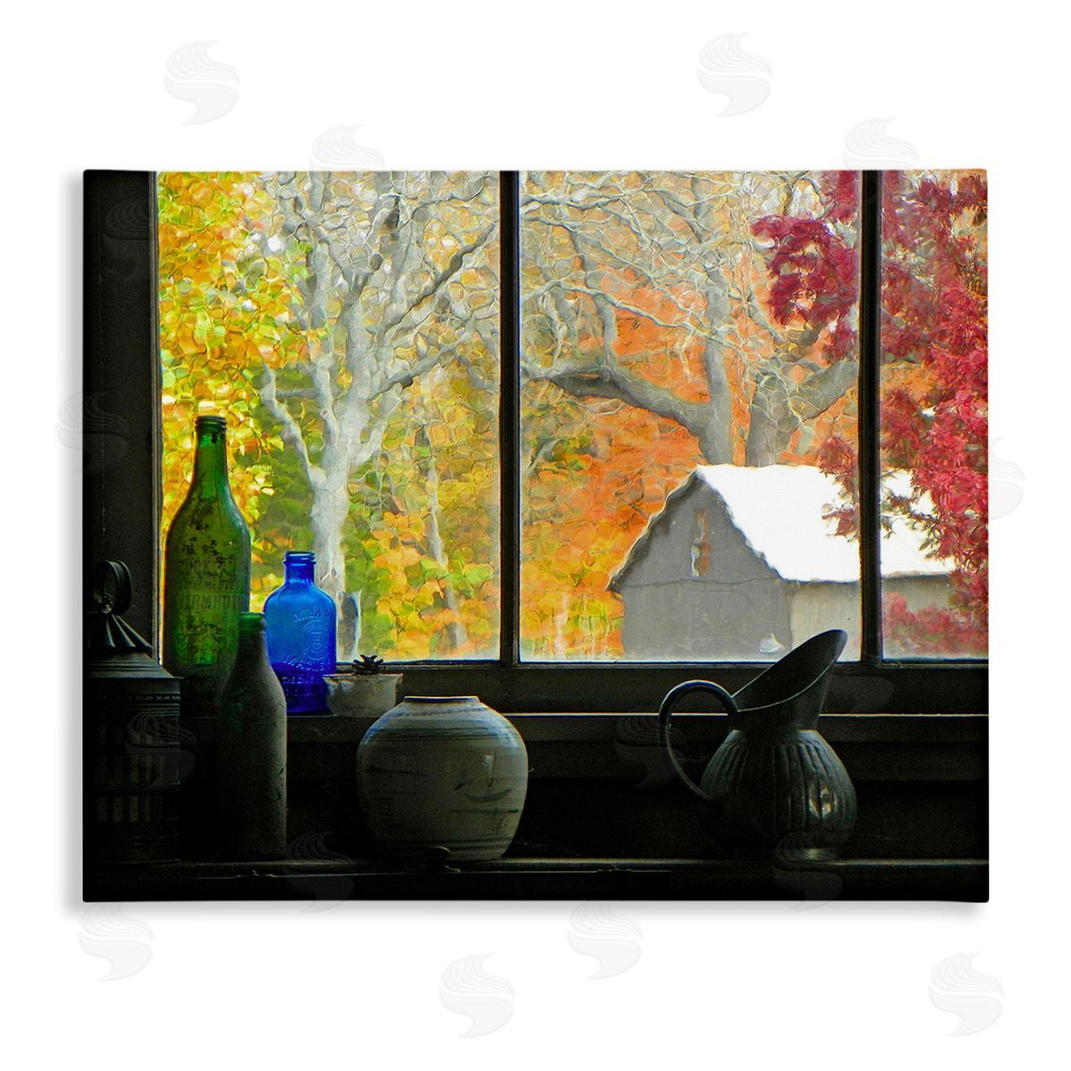Graffitee Studios Fall Foliage in Window