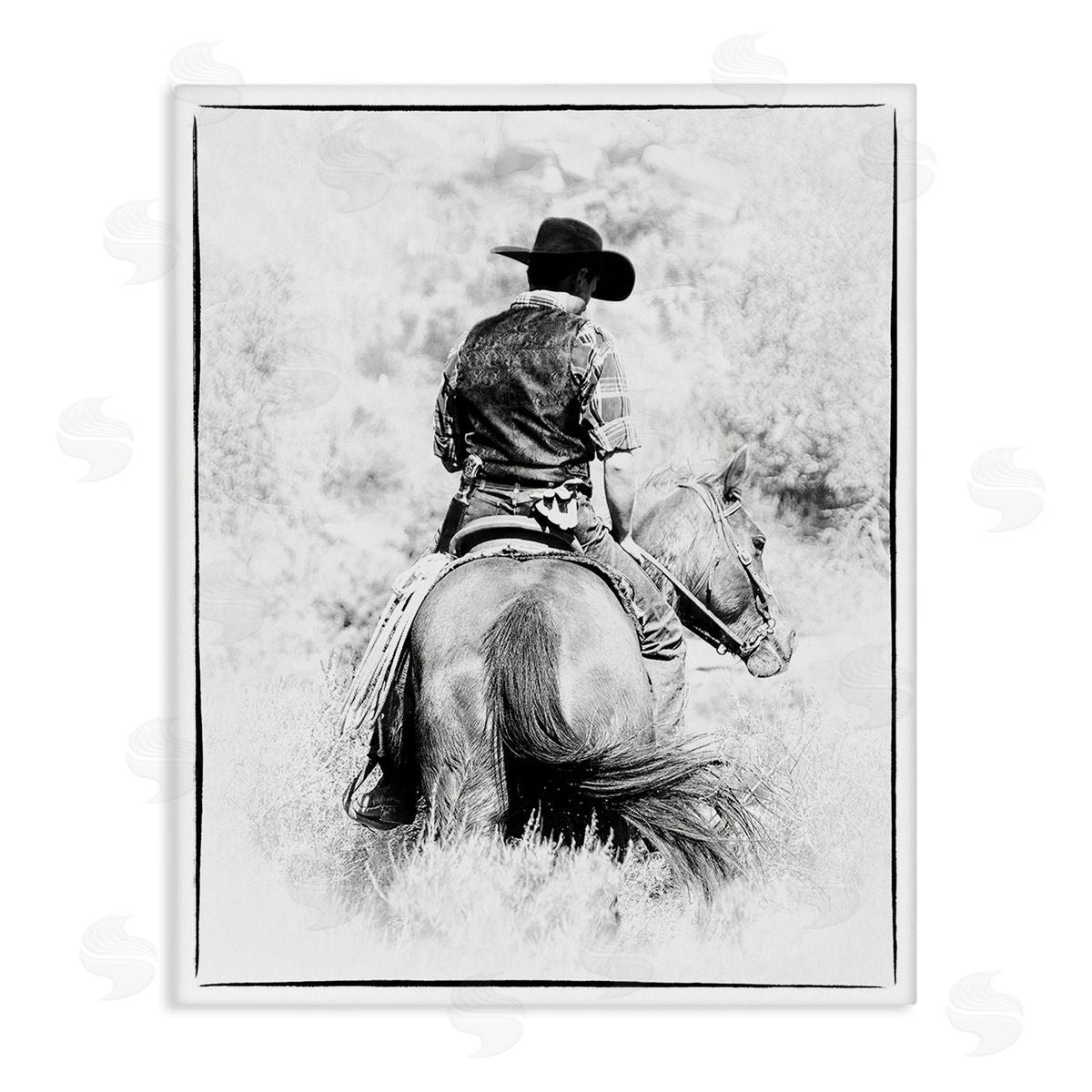 Jerry  Cowart Cowboy & Horse in Nature